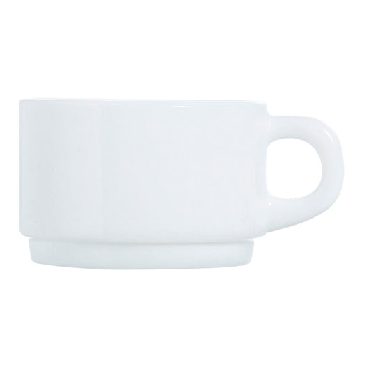 Cup Luminarc Apilable Stackable White Glass 6 Units 280 ml (Pack 6x)