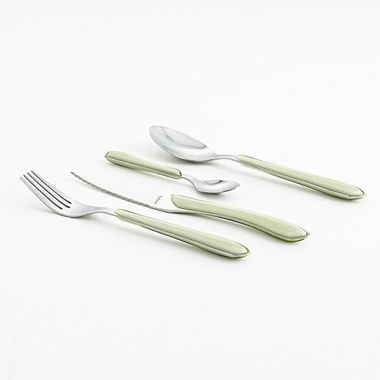 Cutlery Amefa Eclat Green Metal (24 pcs)