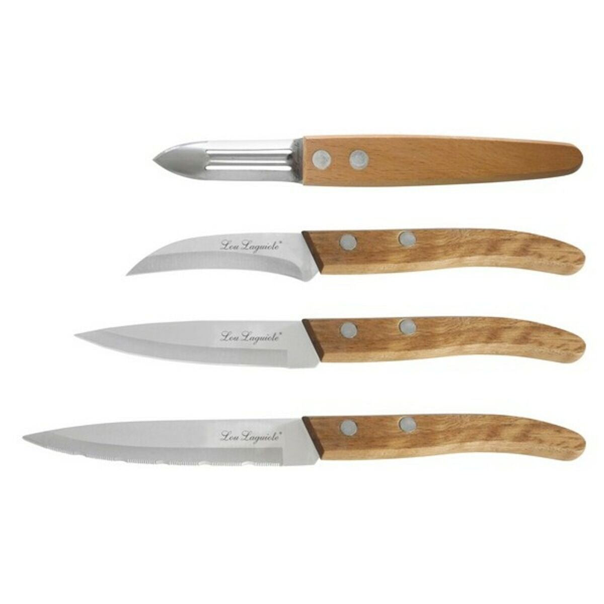 Knife Set Amefa Forest Wood 4 Pieces