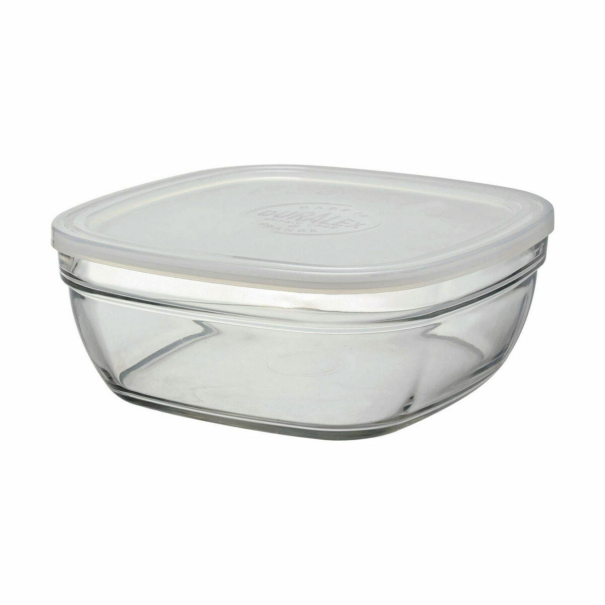 Square Lunch Box with Lid Duralex FreshBox 3 L 23 x 23 x 9 cm (4 Units)