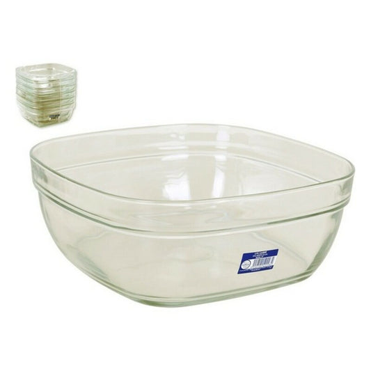 Salad Bowl Duralex Lys Squared Stackable (23 x 23 x 9 cm) (3 L)