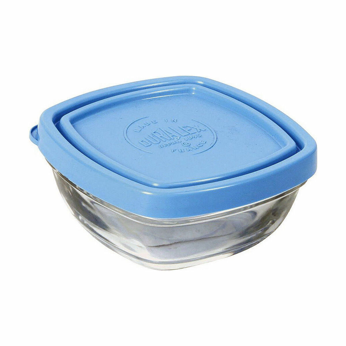 Square Lunch Box with Lid Duralex FreshBox Blue 150 ml 9 x 9 x 4 cm (12 Units)