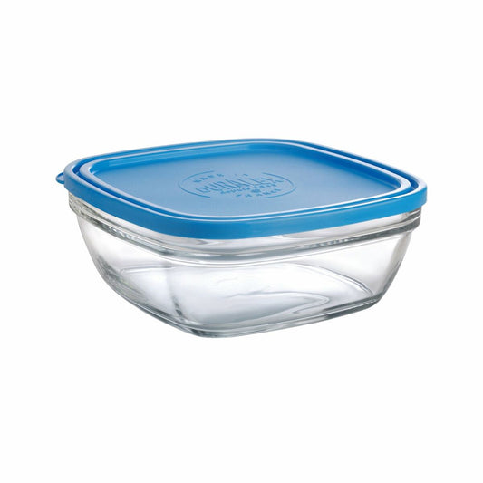 Hermetic Lunch Box Duralex Freshbox Blue Squared (2 L) (20 x 20 x 8 cm)