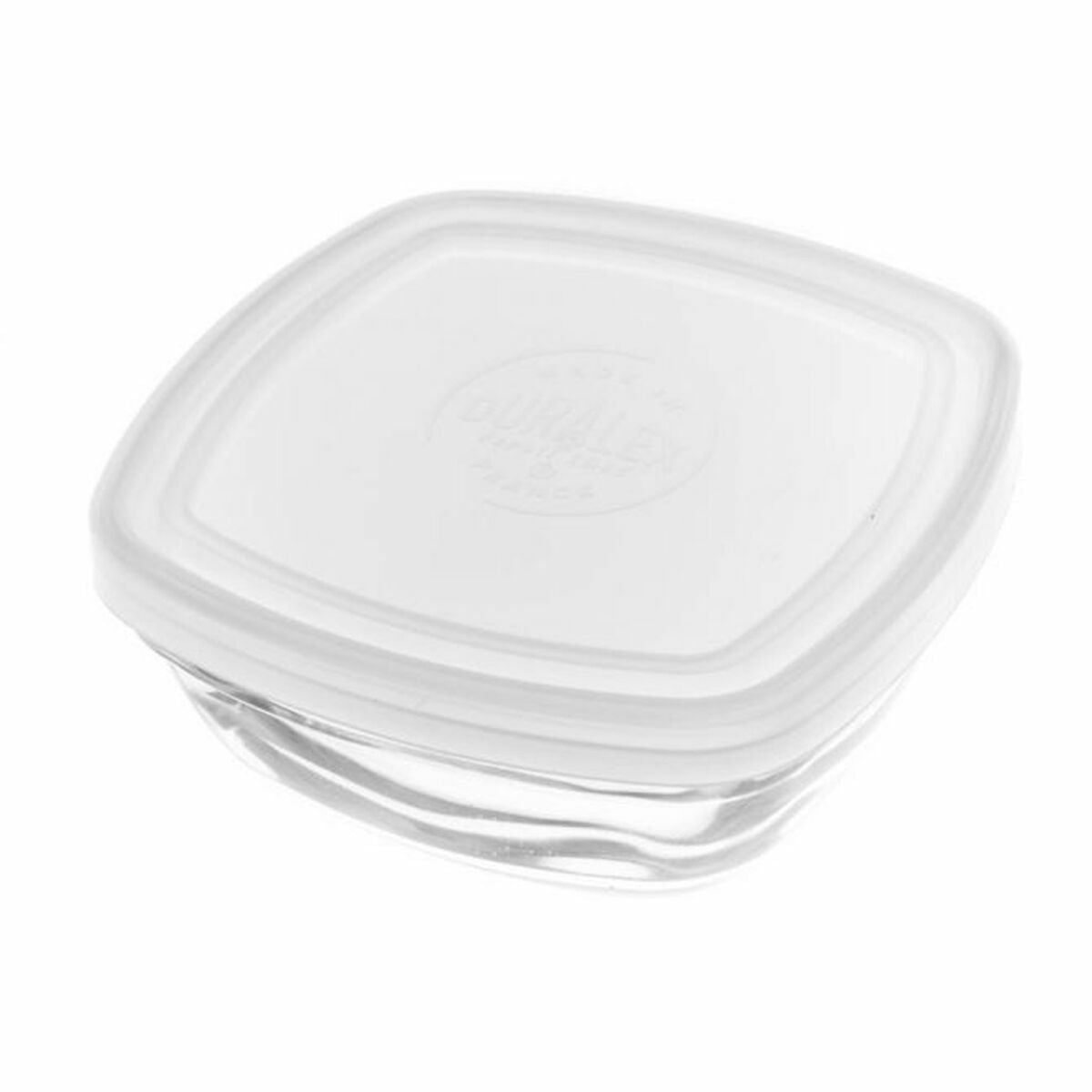 Square Lunch Box with Lid Duralex FreshBox Transparent 300 ml 11 x 11 x 4,5 cm (12 Units)