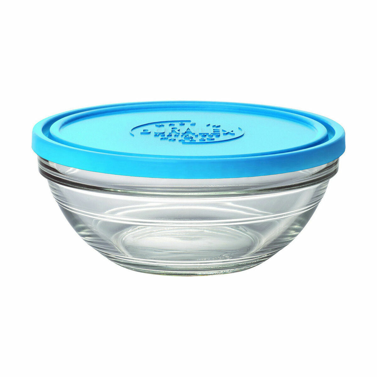 Round Lunch Box with Lid Duralex FreshBox Blue 970 ml ø 17 x 7 cm (8 Units)