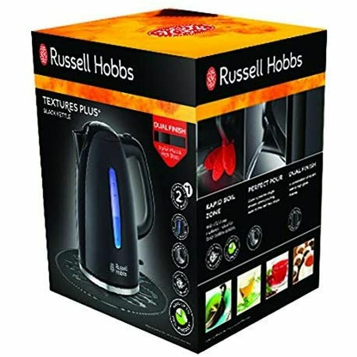 Kettle Russell Hobbs 22591-70 2400 W 1,7 L Black Plastic 2400 W 1,7 L