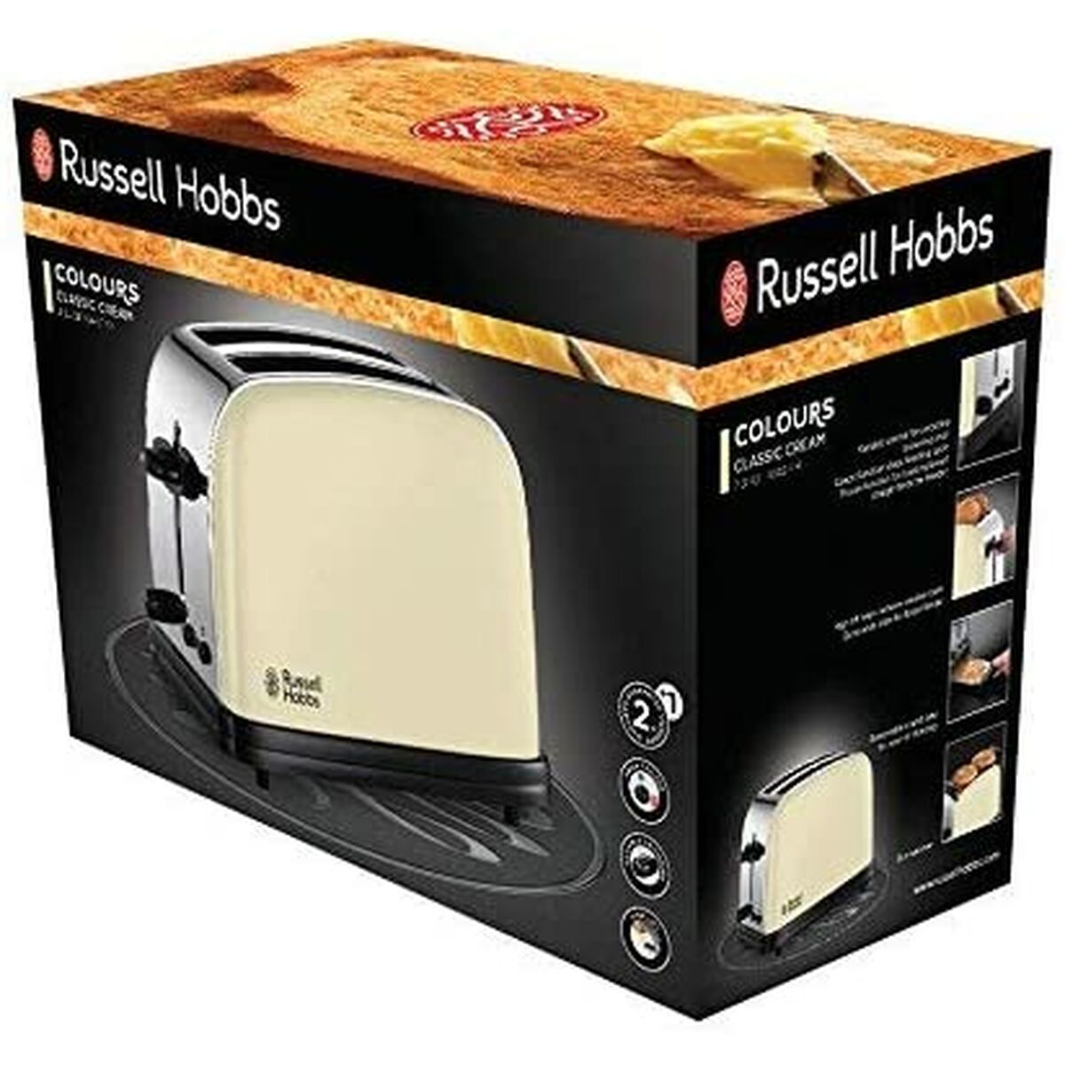 Toaster Russell Hobbs 23334-56 Cream 1100 W