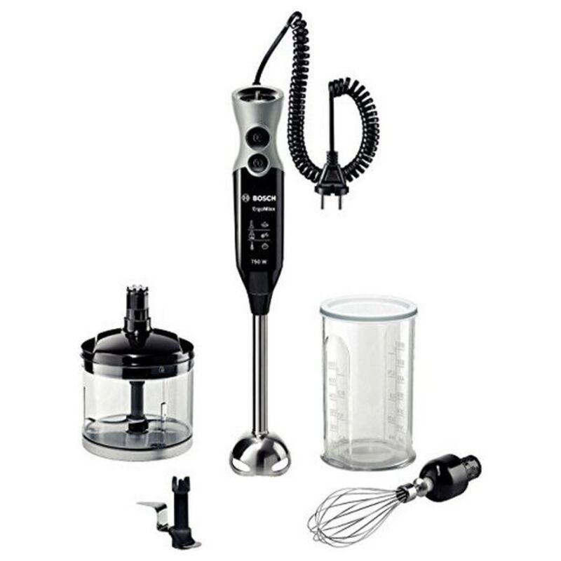 Hand-held Blender BOSCH MSM67170 Black Black/Silver 750 W 1 L