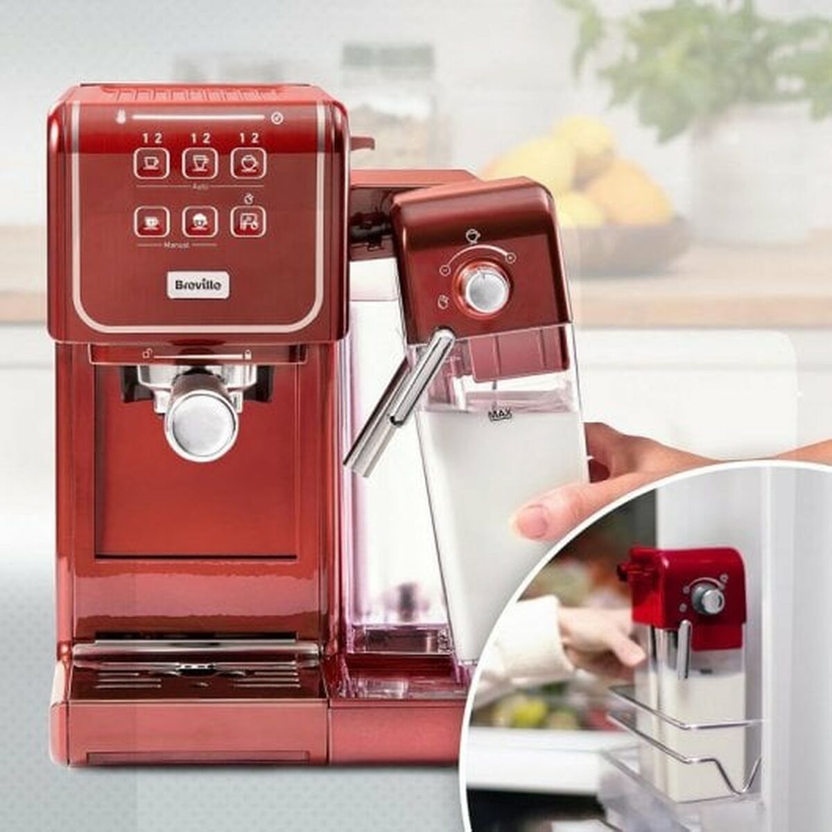 Superautomatic Coffee Maker Breville Prima Latte III Red