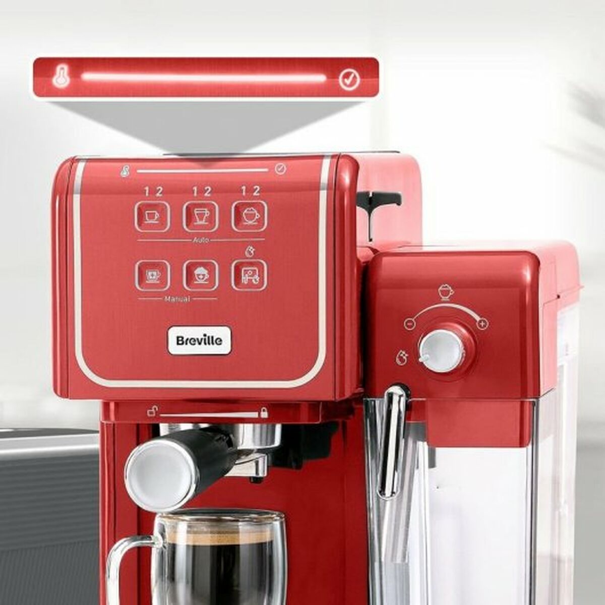 Superautomatic Coffee Maker Breville Prima Latte III Red