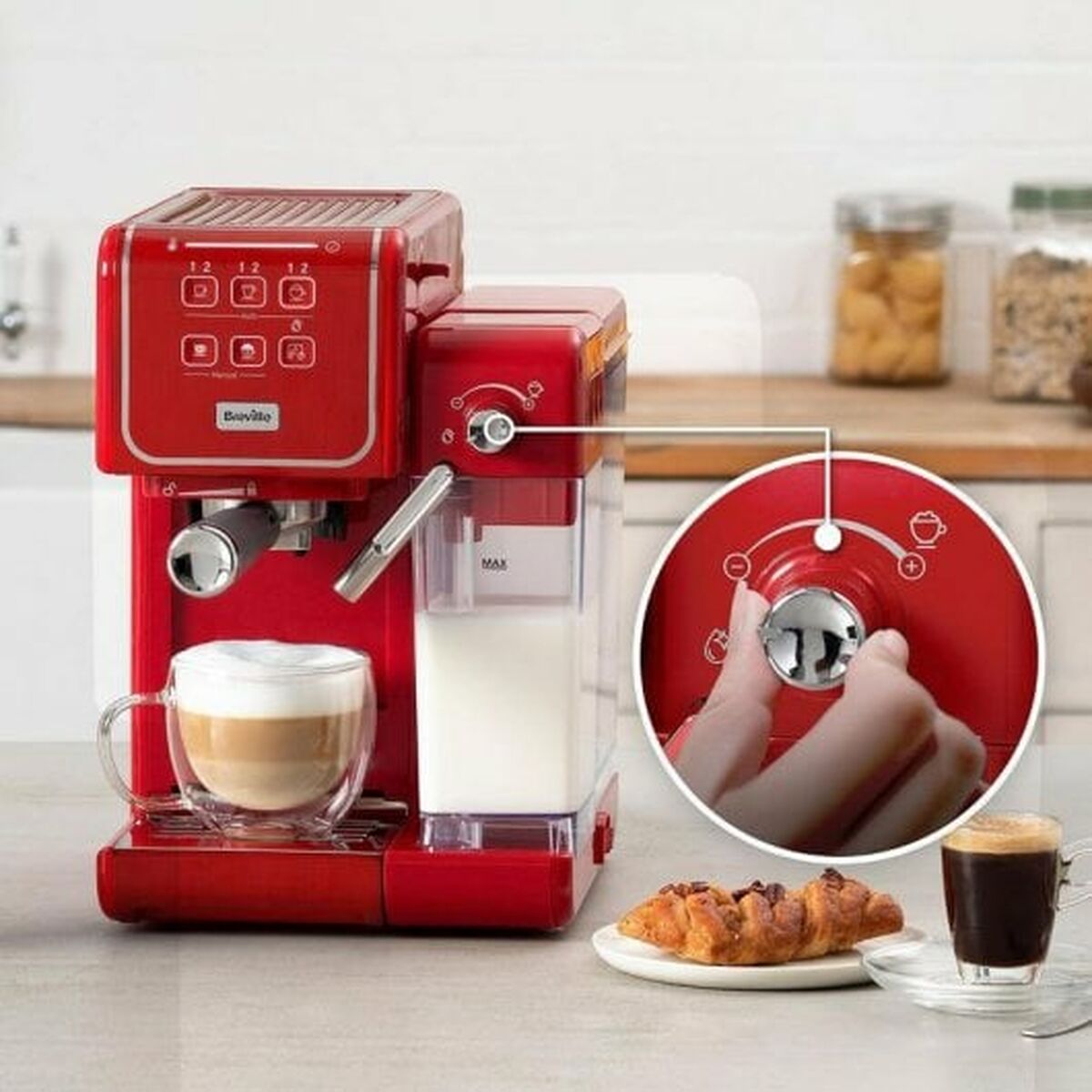 Superautomatic Coffee Maker Breville Prima Latte III Red