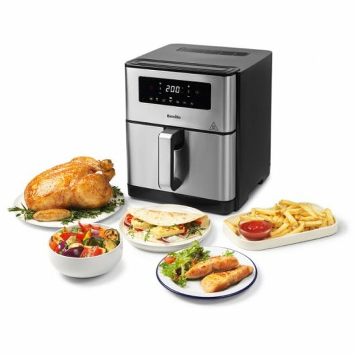 Deep-fat Fryer Breville VDF131X 9 L Black Steel 1700 W