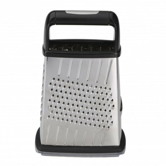 Multi-purpose grater Masterpro 4 sides Black Stainless steel (15 x 13,7 x 22,5 cm)