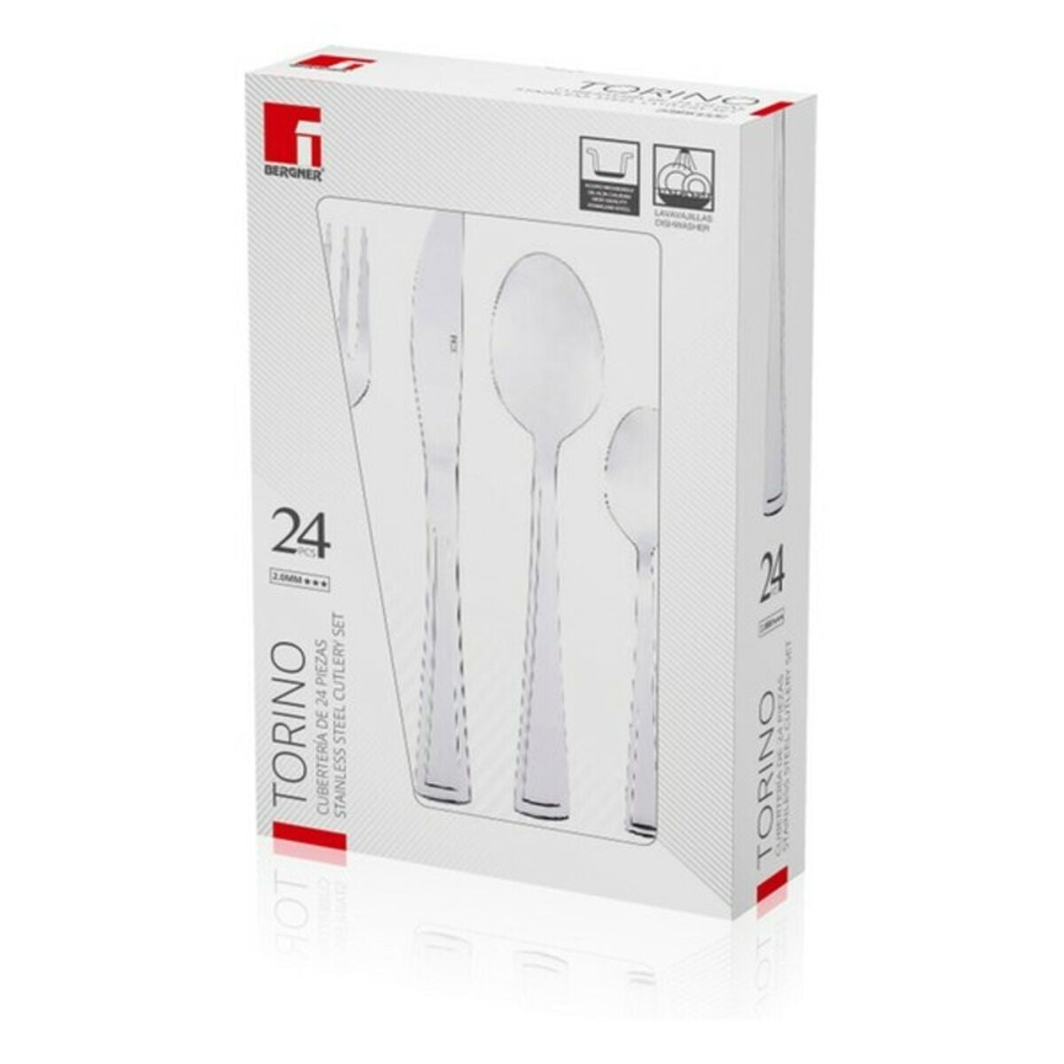 Cutlery Bergner Torino Stainless steel Silver (24 pcs)