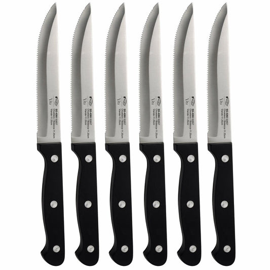 Knife Set Masterpro Gourmet Stainless steel (12,5 cm) (6 Pieces)