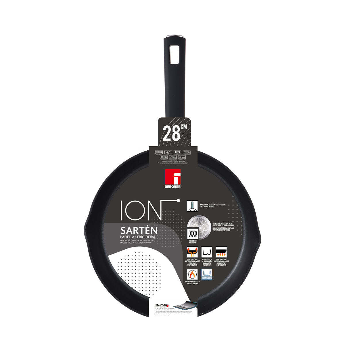 Pan Bergner ION Ø 28 cm Black Aluminium