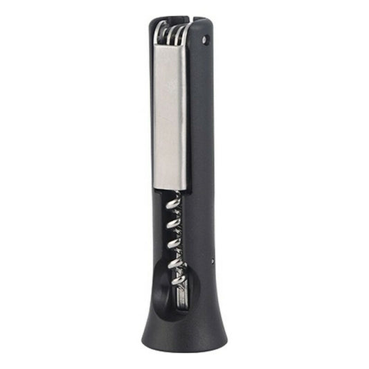 Corkscrew with foil cutter and bottle opener Masterpro Black Stainless steel ABS