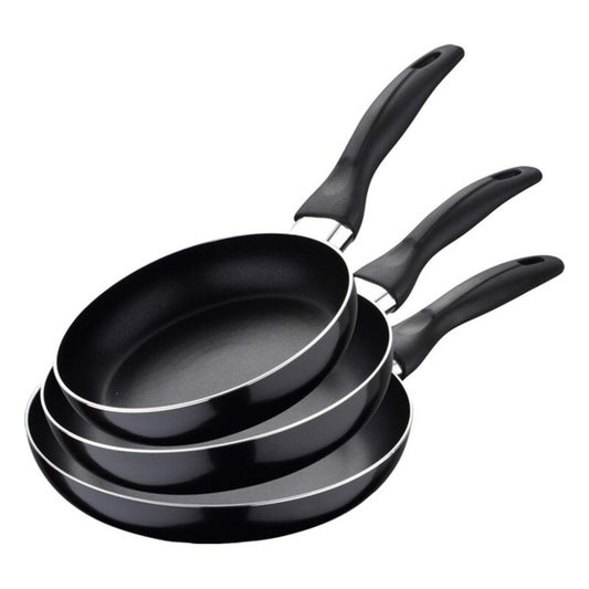 Set of pans San Ignacio 3 Pieces Black Aluminium