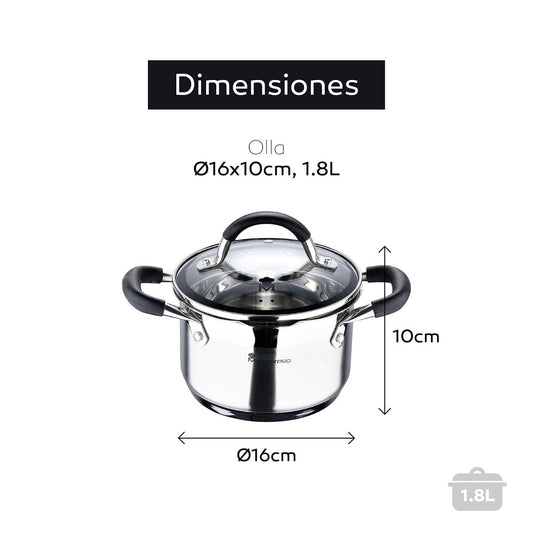 Slow Cooker Masterpro Ø 16 cm 1,8 L