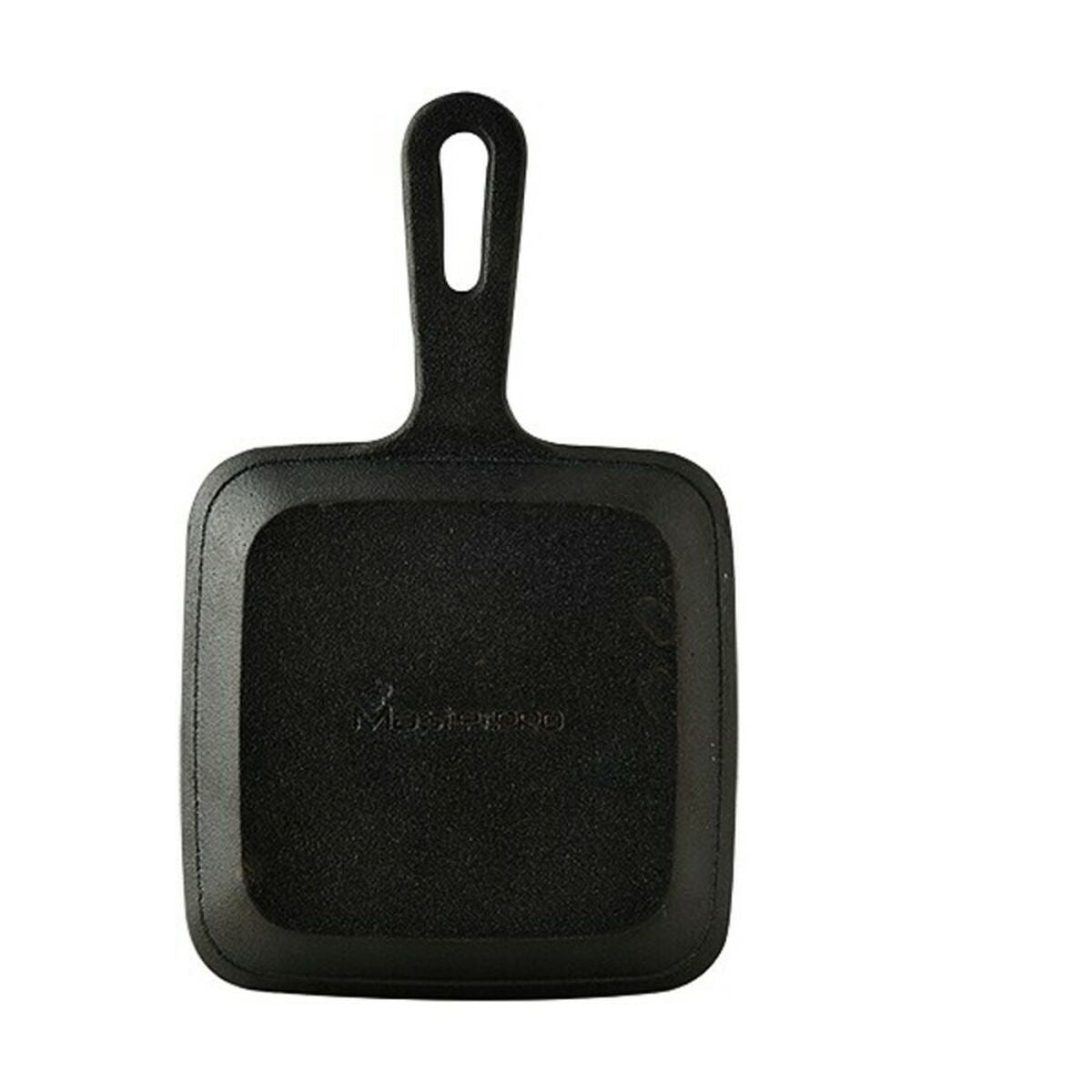 Grill pan Masterpro Black Cast Iron (13,7 x 22,2 x 2,2 cm)