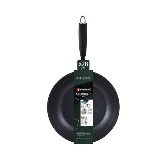 Wok Pan Bergner MIDNIGHT BG Toughened aluminium Ø 28 cm