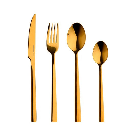 Cutlery Bergner Sofia Gold Stainless steel (24 pcs)