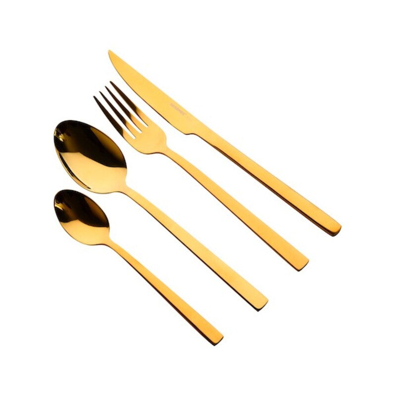 Cutlery Bergner Sofia Gold Stainless steel (24 pcs)