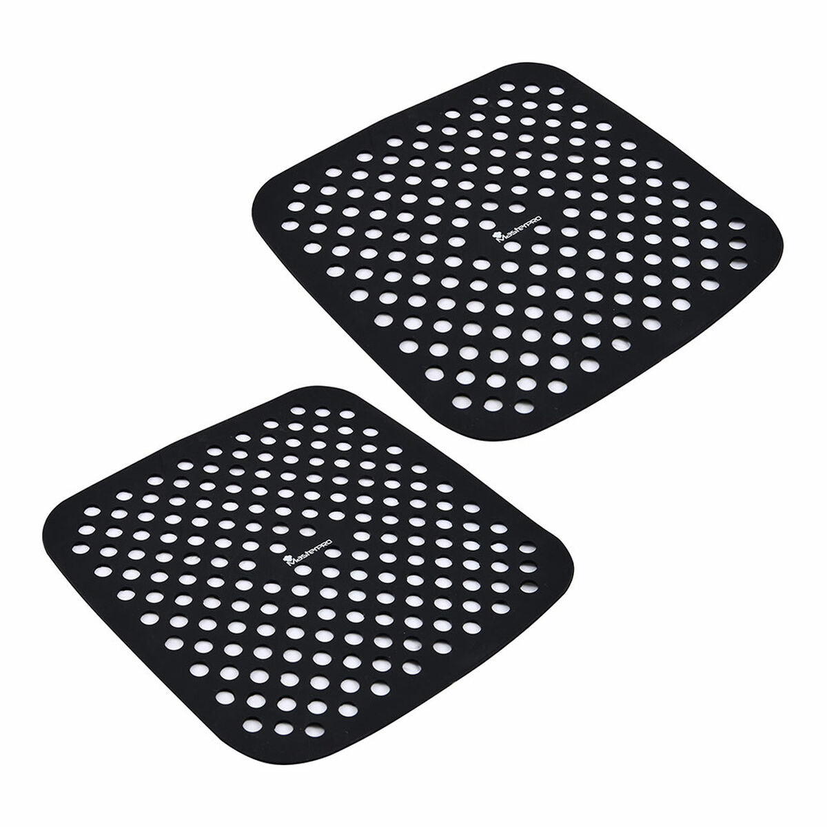 Baking mat Masterpro bgmp-7701 Black Silicone 19 x 19 cm (2 Units)