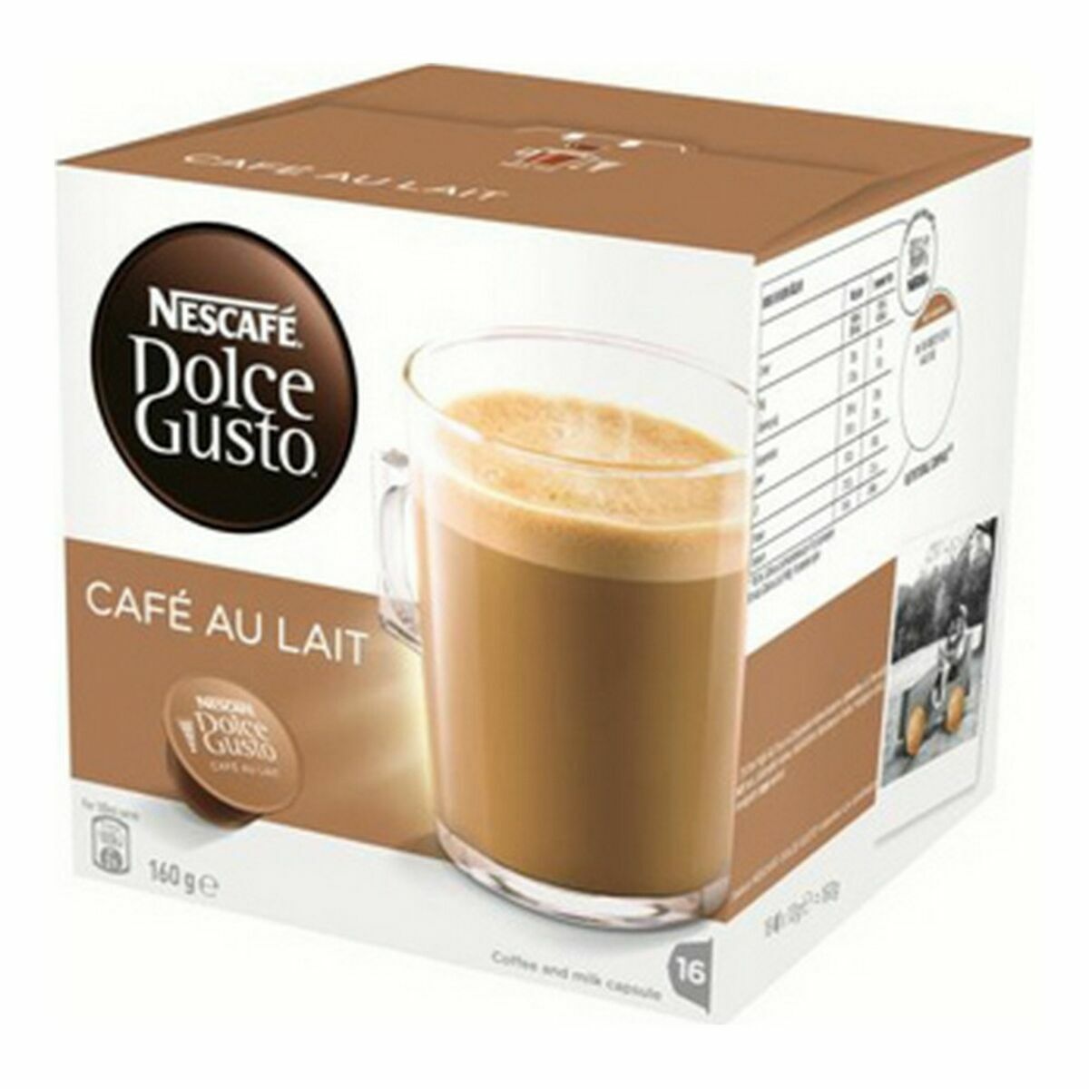 Coffee Capsules Au Lait Nestle (16 uds)