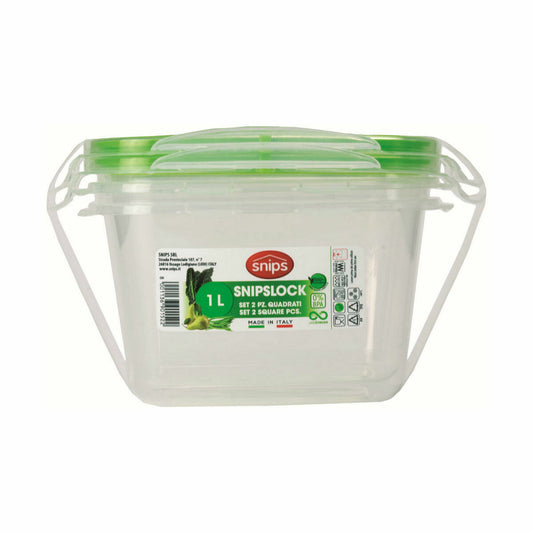 Lunch box Snips Hermetically sealed 1 L (12 Units)