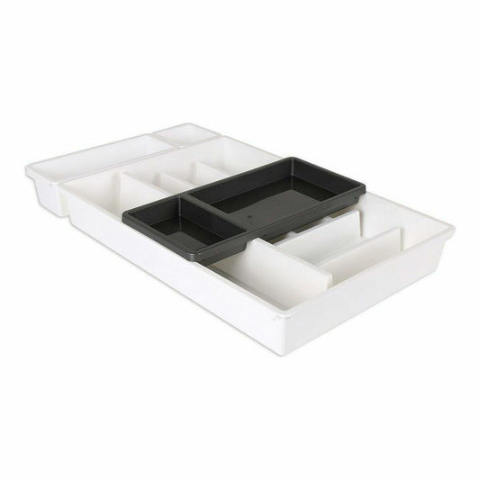 Cutlery Organiser Tontarelli Bella White 4 Pieces 29 x 49,2 x 6,7 cm (5 Units)