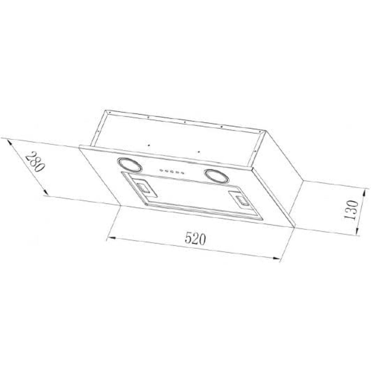 Conventional Hood Candy CBG625/1X 207 m3/h Silver