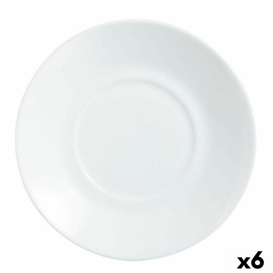 Plate Luminarc Apilable Ø 14 cm White Glass 14 cm 6 Pieces (Pack 6x)