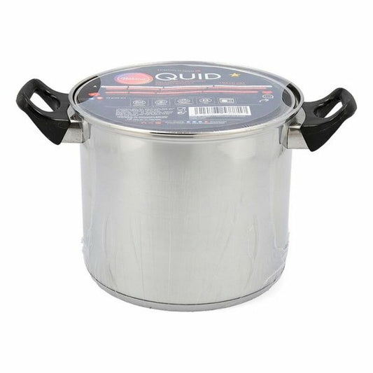 Pot with Glass Lid Quid Habitat Stainless steel