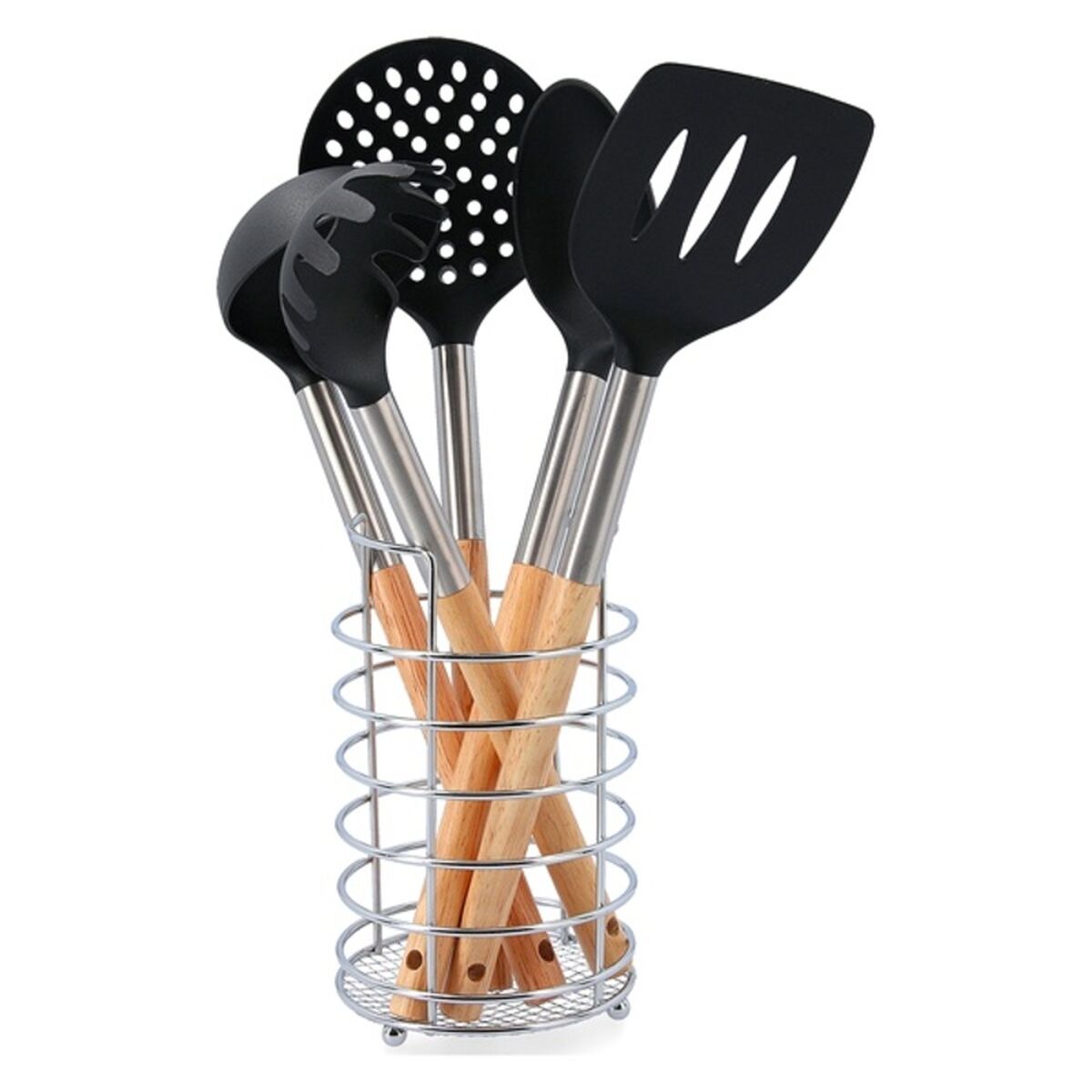 Kitchen Utensils Set Quid Baobab Plastic (12,5 x 12,5 x 36 cm) (6 pcs)