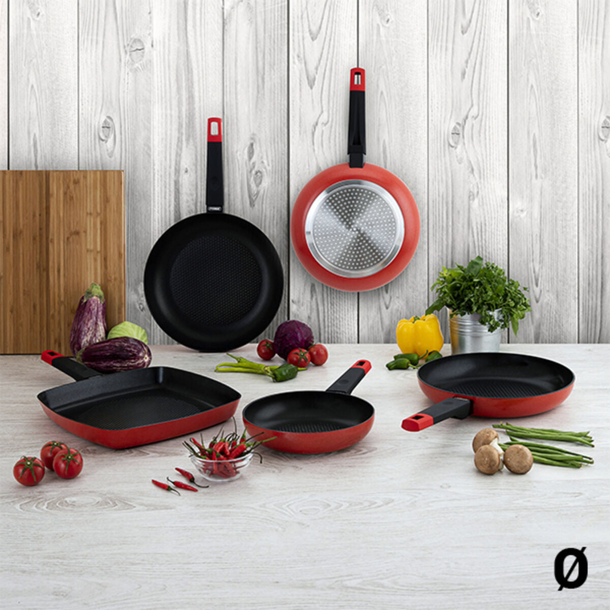 Non-stick frying pan Pyrex Sabor Black Aluminium