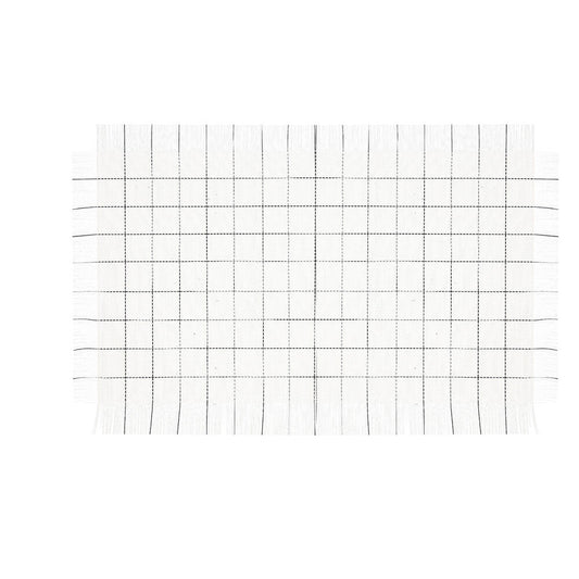 Table Mat Bidasoa Ikonic White PVC (47,5 x 29,5 cm) (Pack 12x)