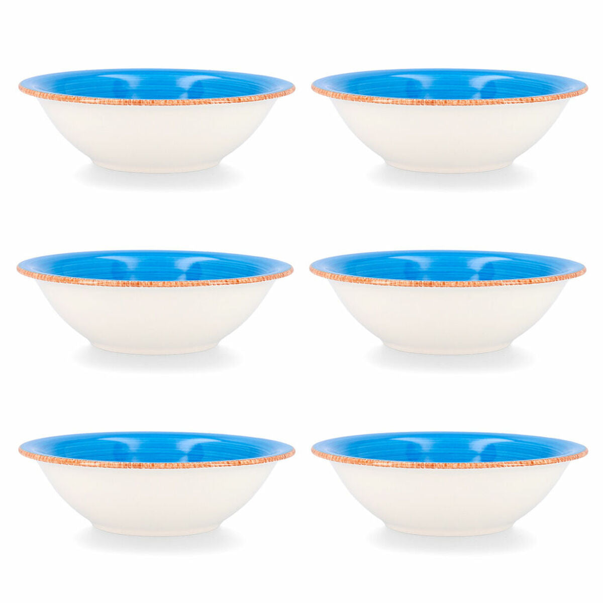 Bowl Quid Vita Blue Ceramic 6 Units (18 cm)