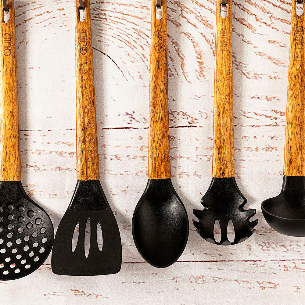 Pasta Spoon Quid Ebano Black (28,3 x 7,3 cm)