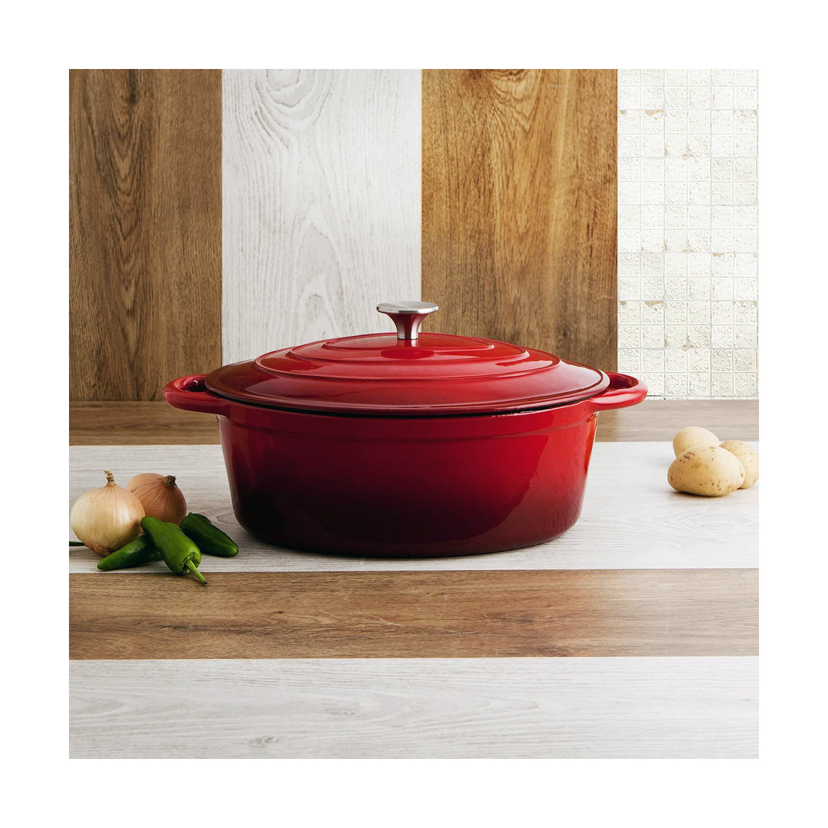 Casserole with lid Bidasoa Cast Iron Ø 30 cm (4,3 L) (Refurbished A)