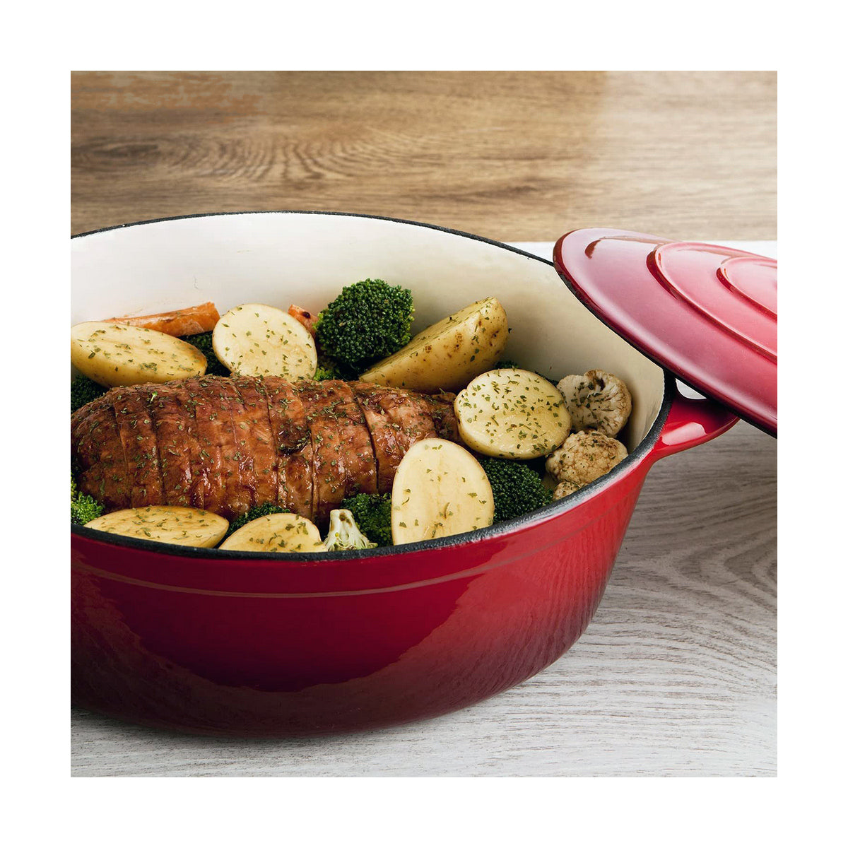 Casserole with lid Bidasoa Cast Iron Ø 30 cm (4,3 L) (Refurbished A)