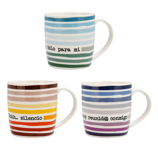 Mug Quid 4U Ceramic Multicolour (330 ml) (Pack 12x)