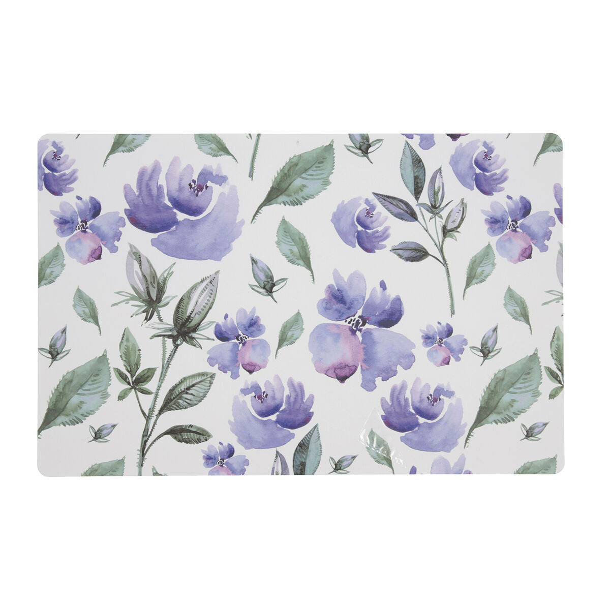 Table Mat Quid Habitat Flowers Plastic Multicolour (43 x 28 cm) (Pack 12x)