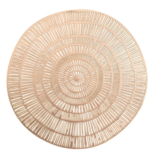 Place mat Quid Habitat Spiral Golden 38 cm (Pack 12x)