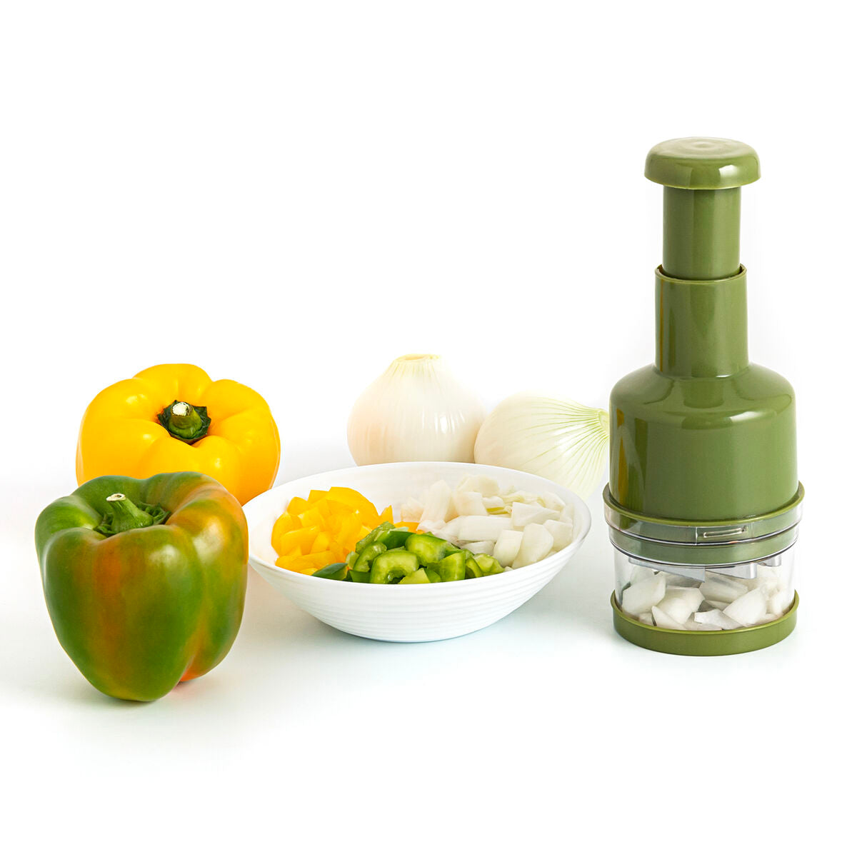 Mincer Quid Naturalia Manual Green Metal 8,2 x 23 cm