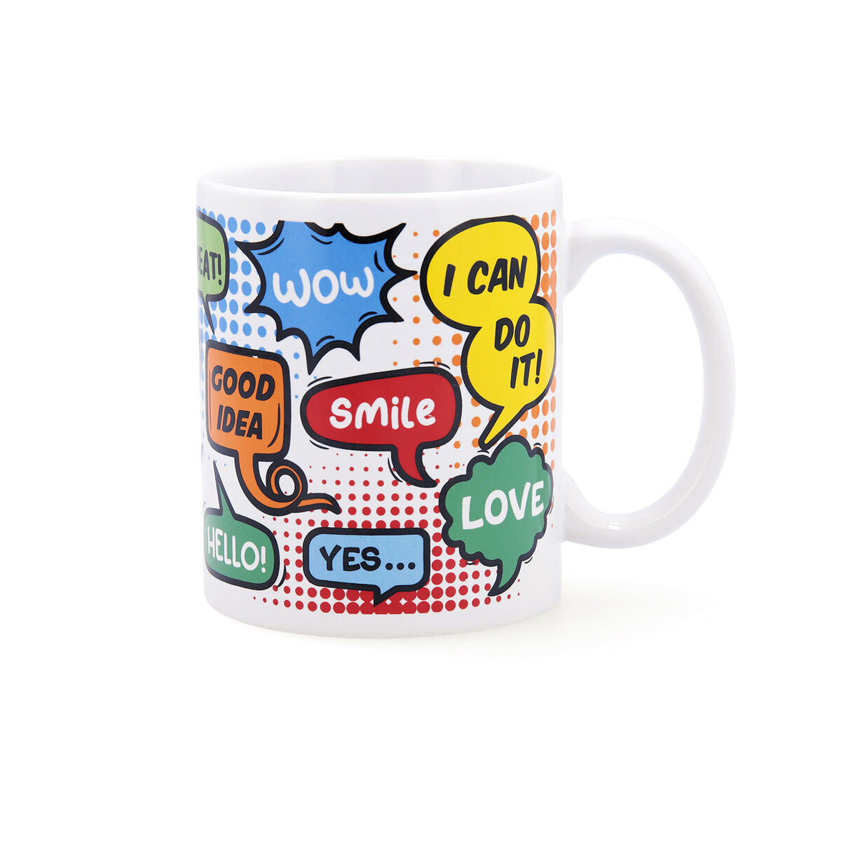 Cup Quid Comic Multicolour Ceramic 330 ml