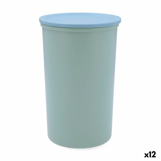 Tin Quid Inspira With lid 1 L Green Plastic (12 Units)