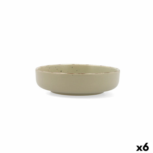 Deep Plate Quid Duna Green Ceramic 18,5 x 5,3 cm (6 Units)