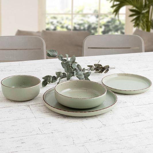 Bowl Quid Duna Green Ceramic 15 x 15 cm (6 Units)