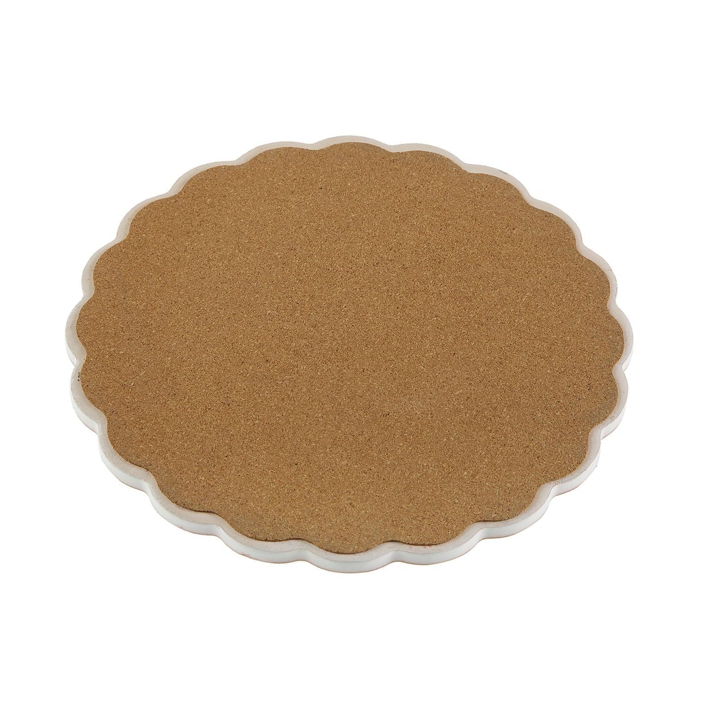 Table Mat Versa Circular Wine Ceramic Cork (20 x 20 cm)